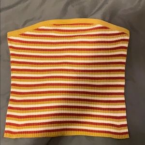 Striped tube top